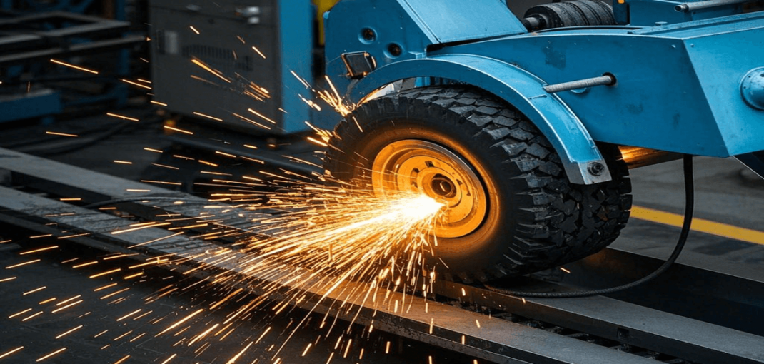 Tire cutting With diamond wire
