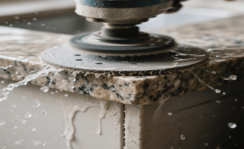 granite edges polishing