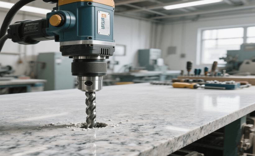 How to drill hole in granite countertop