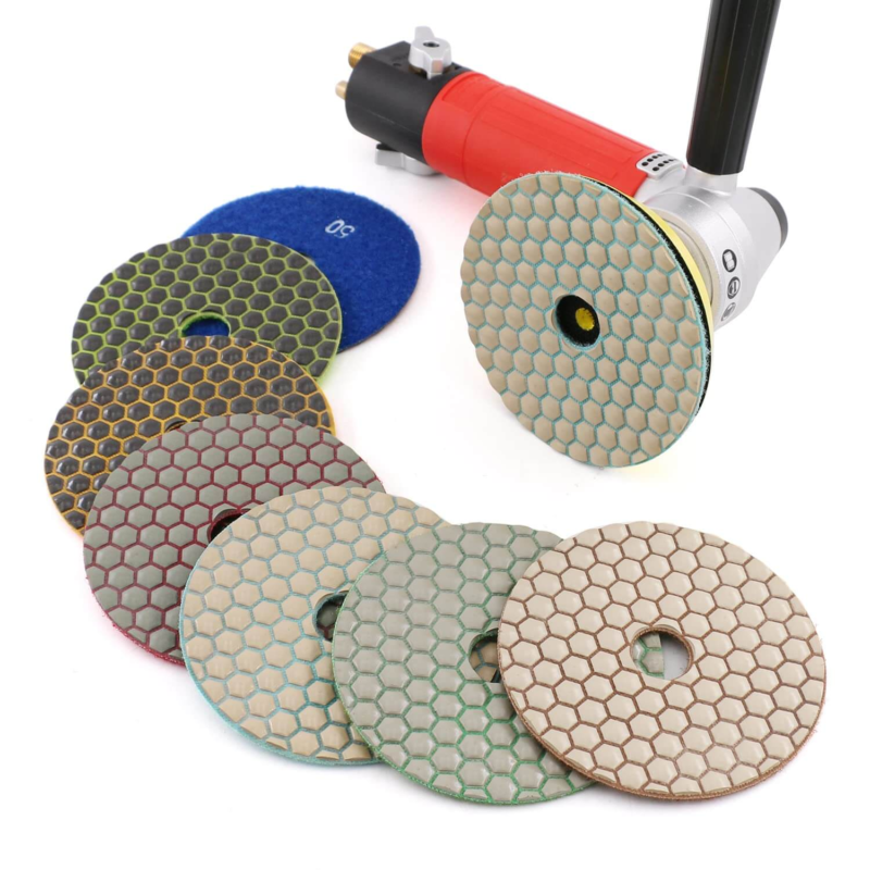 125 mm Diamond Dry Polishing Pads for Marble 1 dry diamond polishing pad for marble